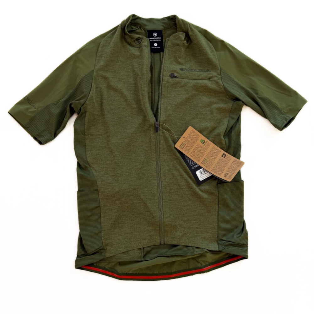 Endura Cycling Jersey Men’s Small Green GV500 River Cycling Jersey New